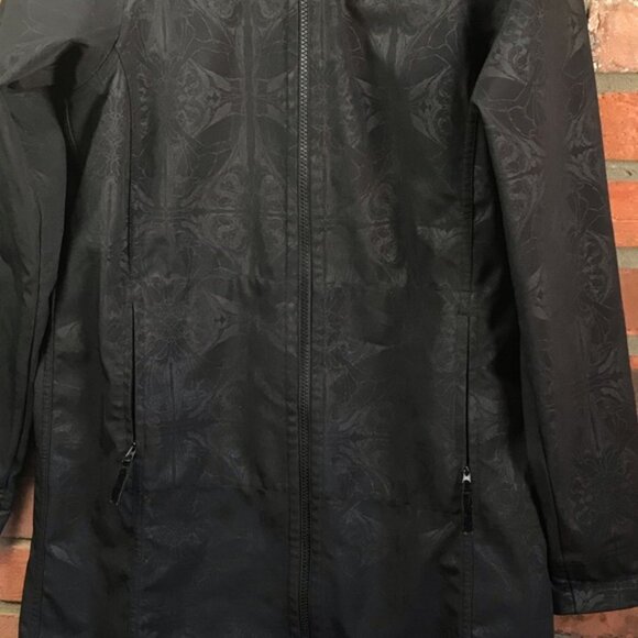 Lululemon RARE Apres Softshell Print Trench Jacket Rain Coat Dancers In The Snow - Picture 14 of 16